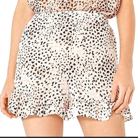 NWT BCBG MaxAzria Satin Ruffle Shorts - Picture 3 of 7